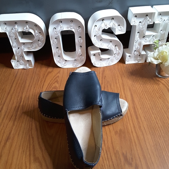 open toe flat espadrilles